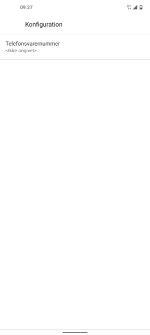 Vælg Telefonsvarernummer