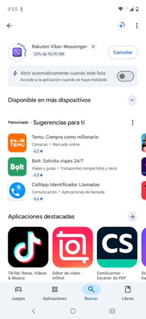 Espere a que el proceso de instalación finalice