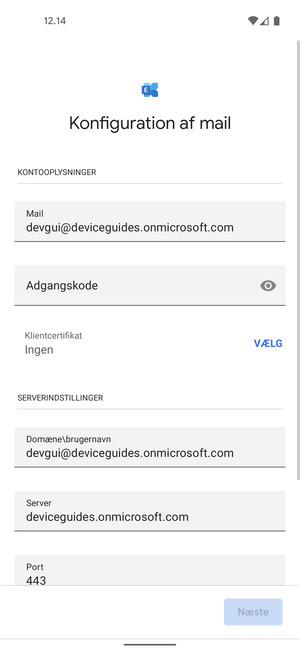 Indtast din adgangskode