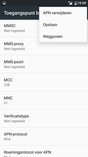 Selecteer Opslaan