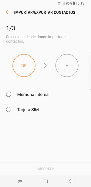 Seleccione Tarjeta SIM
