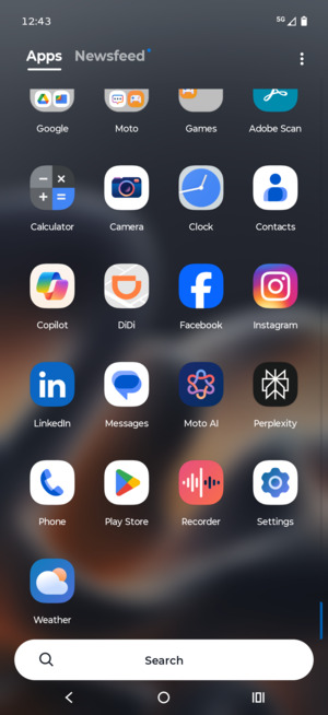 Scroll to and select Settings