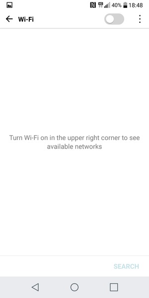 Turn on Wi-Fi
