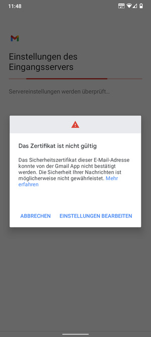 Wählen Sie EINSTELLUNGEN BEARBEITEN