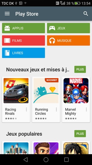 Sélectionnez le bouton de Recherche