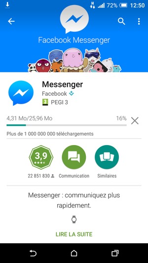 Veuillez attendre la fin de la procédure d'installation