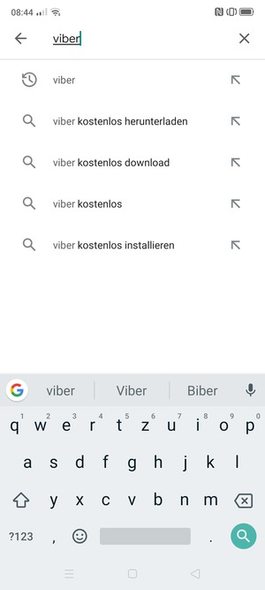 Geben Sie den Namen der App ein und wählen Sie Suchen
