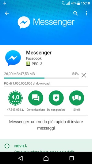 Attendi il completamento del processo di installazione