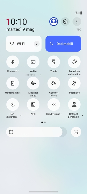 Seleziona Luminosità automatica