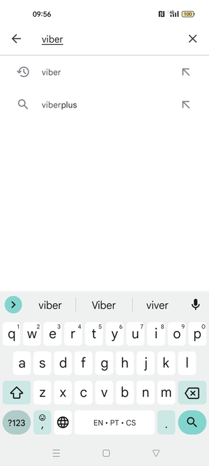 Geben Sie den Namen der App ein und wählen Sie Suchen