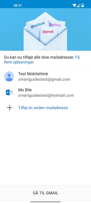 Vælg GÅ TIL GMAIL