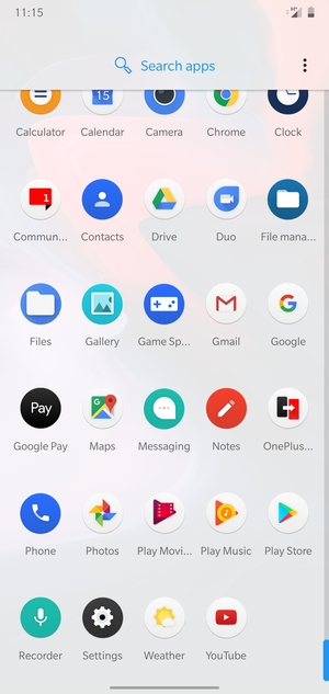 Scroll to and select Settings
