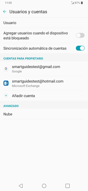 Seleccione su cuenta Google