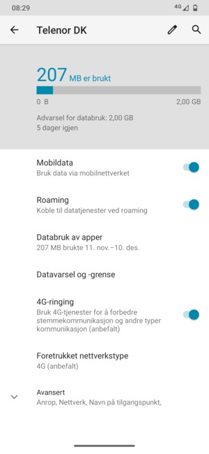 Slå Roaming på eller av