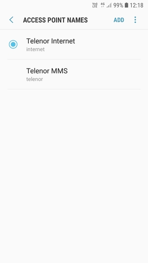 Select the Menu button