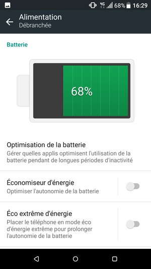 Activer le Éco extrême d'énergie