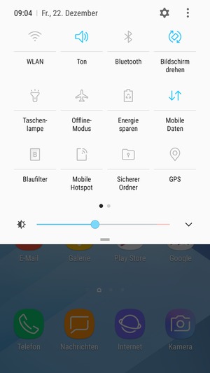 Wählen Sie Ton, um in den Vibrations-Modus zu wechseln