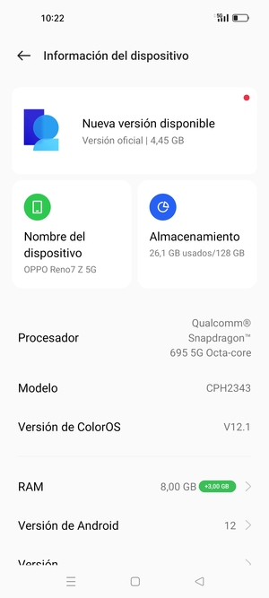 Seleccione Buscar actualizaciónes