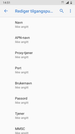 Skriv inn MMS-informasjon