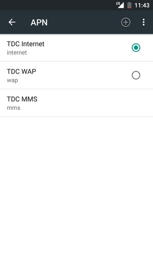 Seleziona il tasto Menu