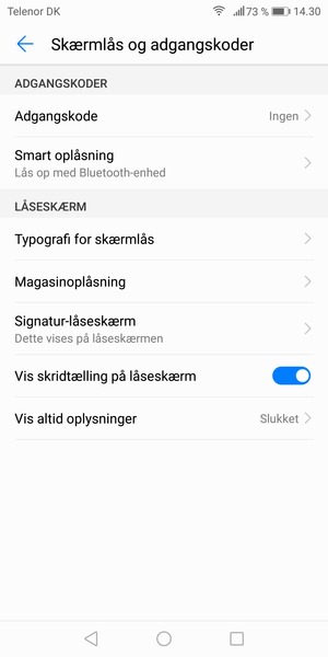 Vælg Adgangskode
