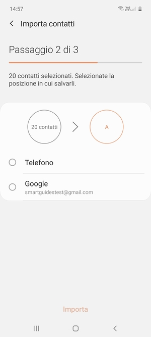 Seleziona Google