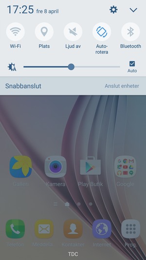 Välj Ljud av för att byta till ljudläge igen