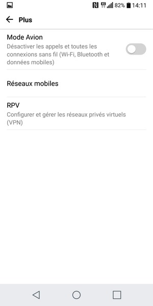 Sélectionnez Réseaux mobiles