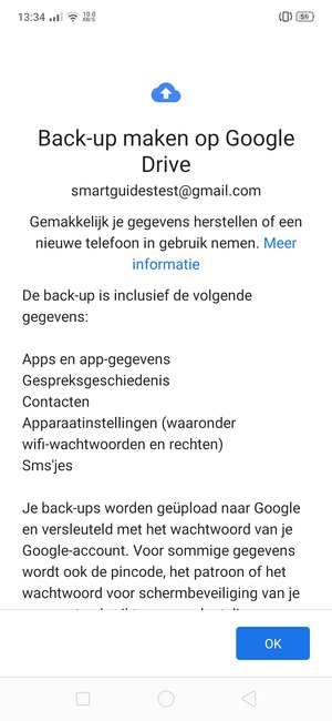 Selecteer OK