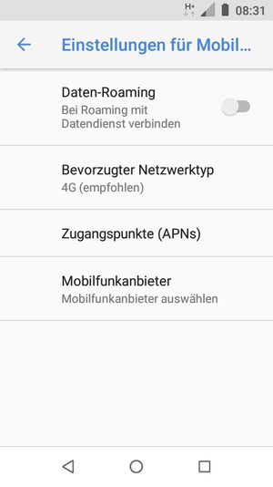 Wählen Sie Zugangspunkte (APNs)