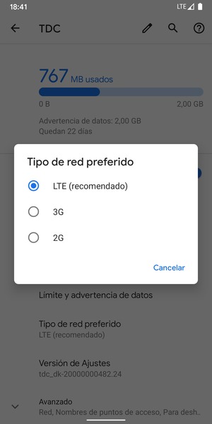 Seleccione la opción deseada