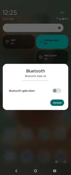 Selecteer Gereed