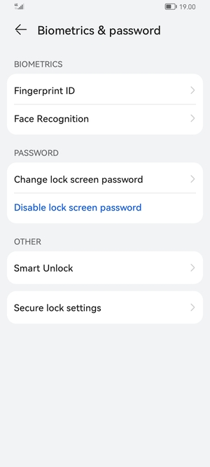 Your phone is now secure with a screen lock