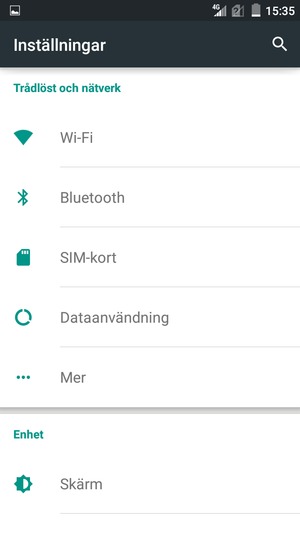 Välj Mer