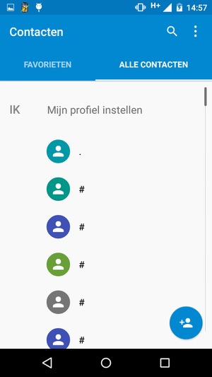 Selecteer de Menu-knop