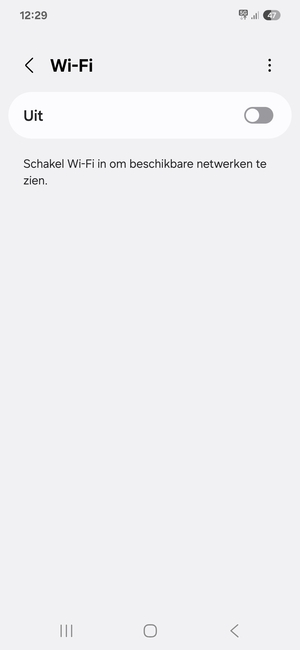 Schakel Wi-Fi in