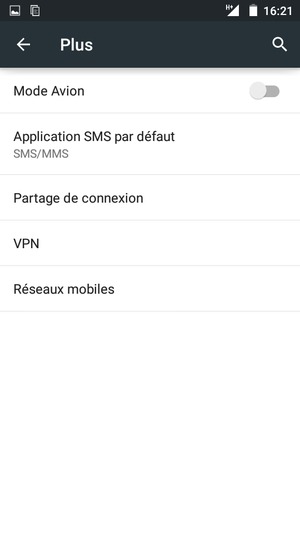 Sélectionnez Réseaux mobiles