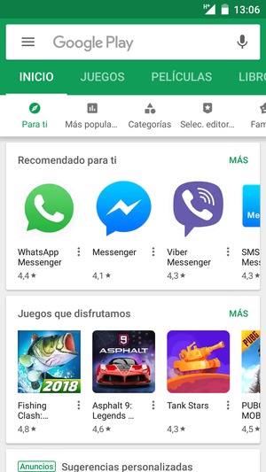 Seleccione la barra de Búsqueda