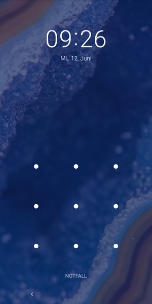 Ihr Handy ist jetzt mit einer Bildschirmsperre gesichert.