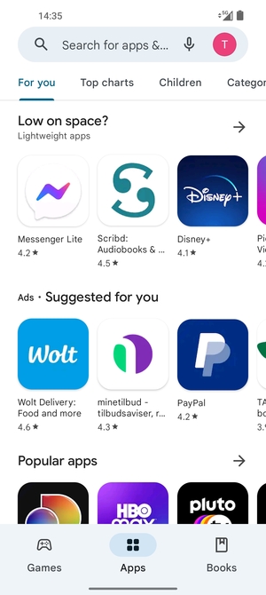 Select the Search bar