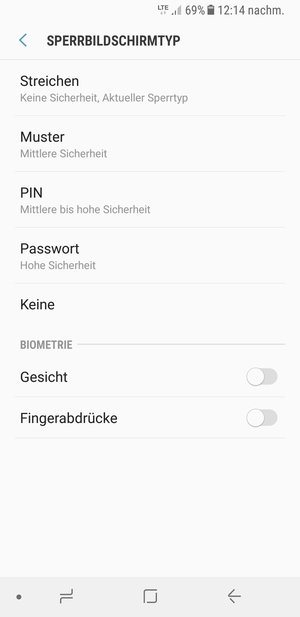 Wählen Sie Muster