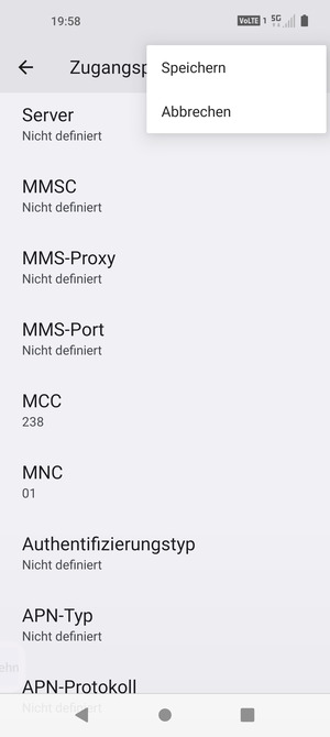 Wählen Sie Speichern