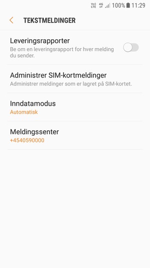 Bla til og velg Meldingssenter