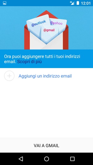 Seleziona Aggiungi un indirizzo email
