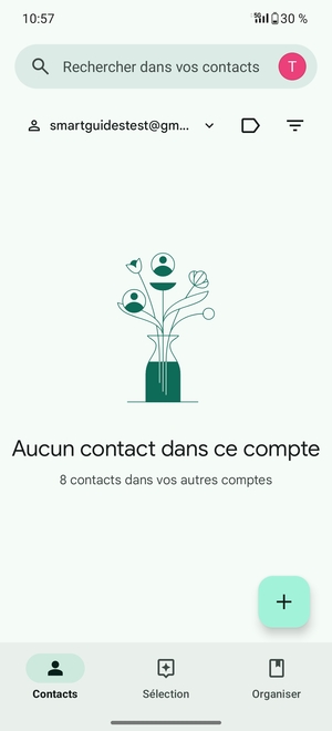 Sélectionnez Organiser