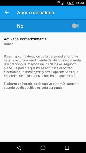 Active Ahorro de batería