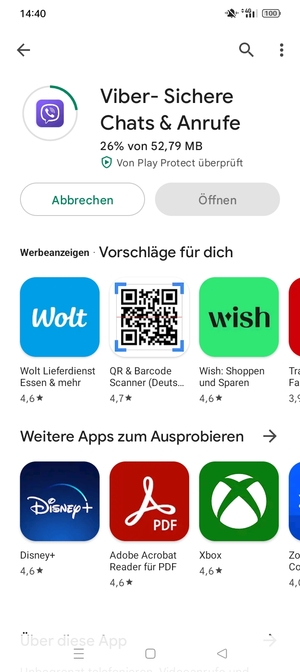 Warten Sie, bis der Installationsprozess  beendet ist