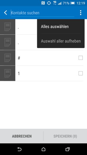 Wählen Sie Alles auswählen