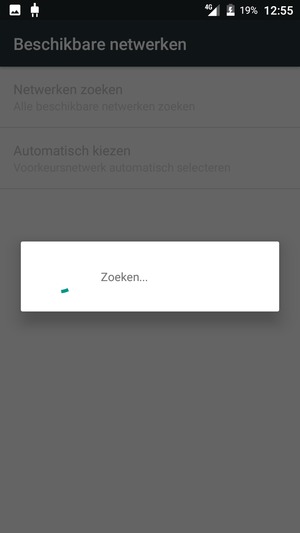 Wacht tot de zoekopdracht beëindigd is