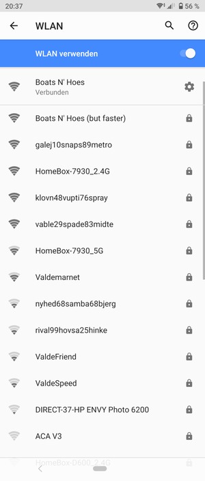 Sie sind nun mit dem WLAN-Netzwerk verbunden